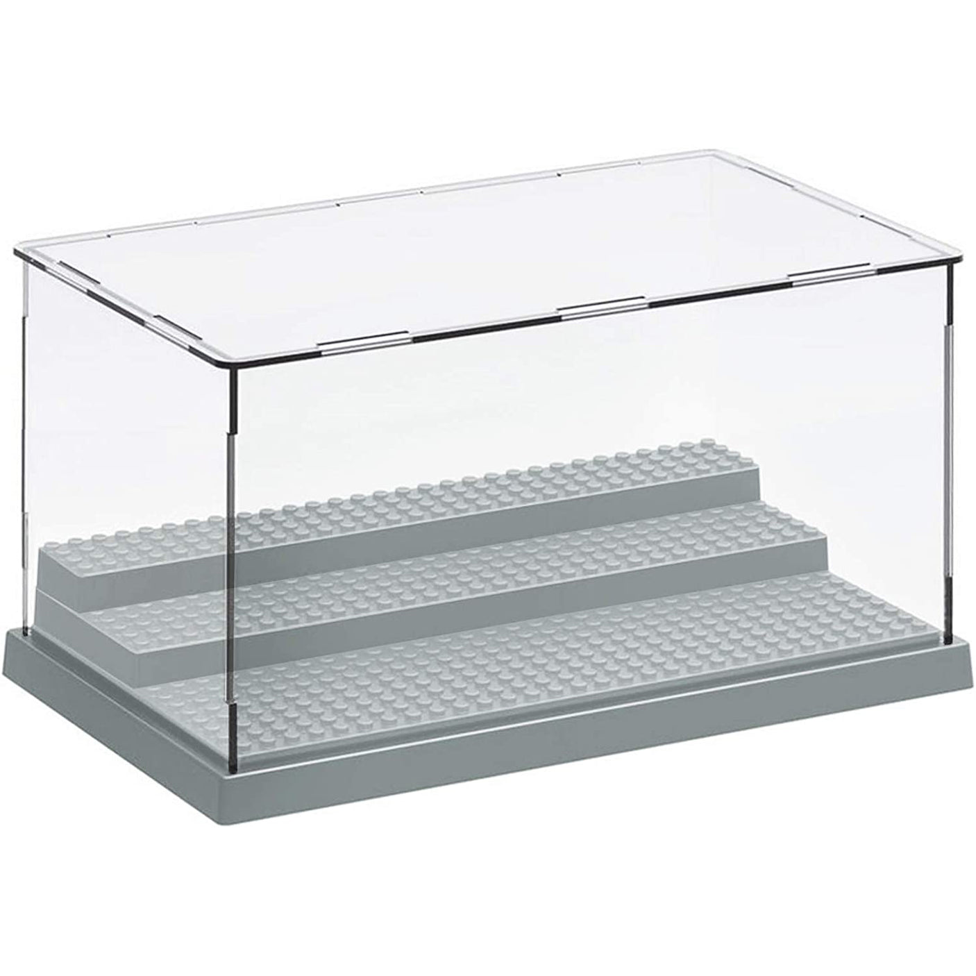 DS BS Minifigure Action Figures Blocks Display Case-Gray