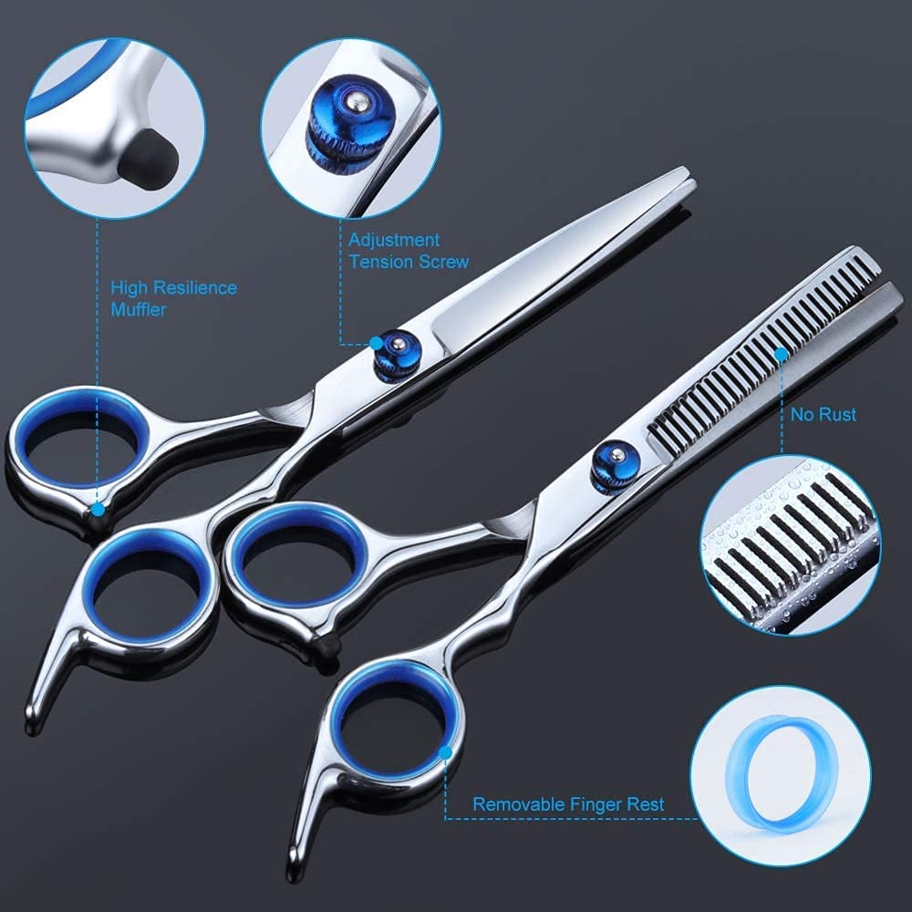 DS BS 11 Pcs Professional Home Hair Cutting Scissors Kit