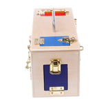 DS BS Kid's Wooden Play Colorful Lock Box