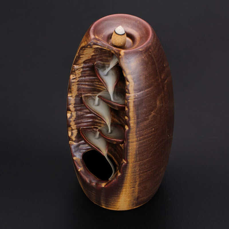 DS BS Ceramic Waterfall Backflow Incense Burner