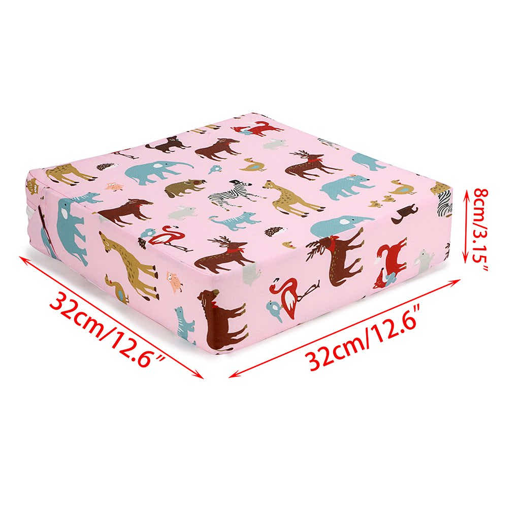 DS BS Kids Portable Dismountable Highchair Booster Cushion-Pink