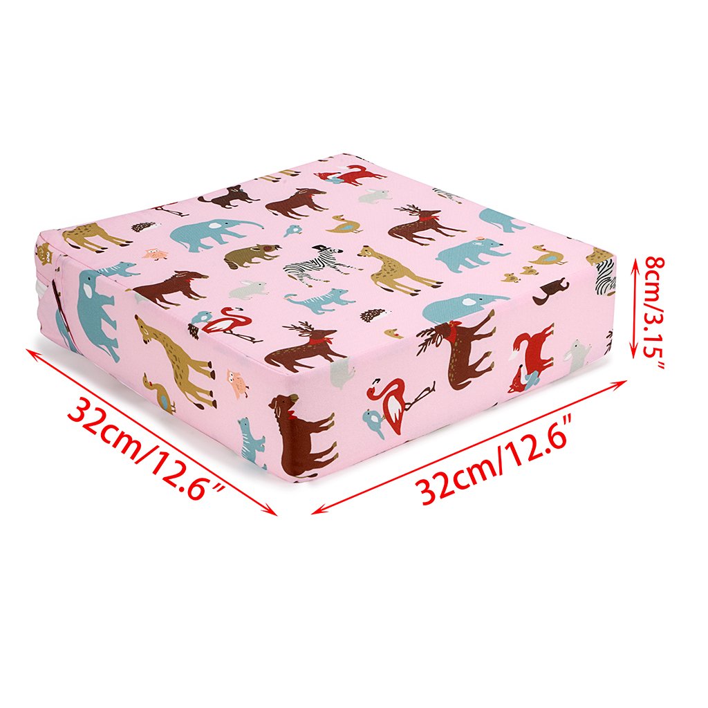 DS BS Kids Portable Dismountable Highchair Booster Cushion-Pink