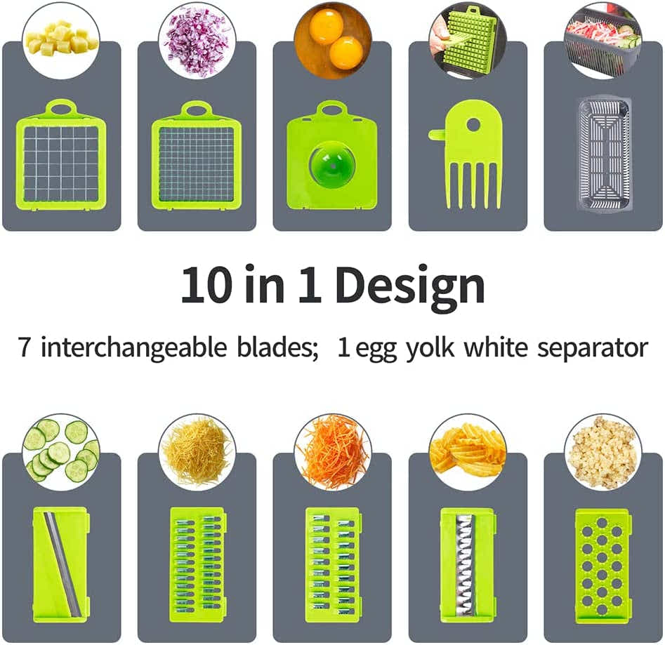 DS BS 14 in 1 Multifunctional Vegetable Chopper and Slicer