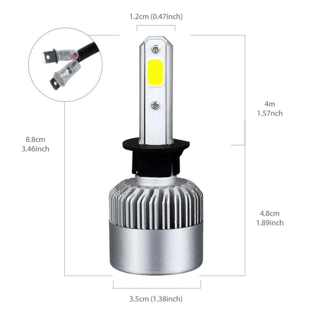 DS BS 72W 8000LM LED Bulbs Car Headlamp Conversion Kits-H1