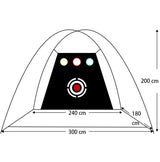 DS BS Foldable Golf Hitting Net Sets with Chipping Target Pockets-300cm