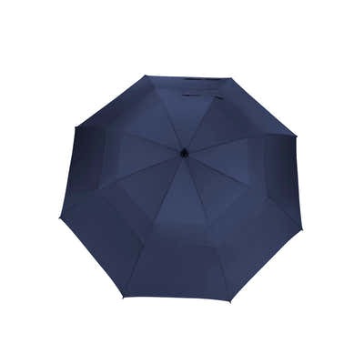DS BS Double Canopy Vent Automatic Open Extra-Large Golf Umbrella Blue