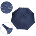 DS BS Double Canopy Vent Automatic Open Extra-Large Golf Umbrella Blue