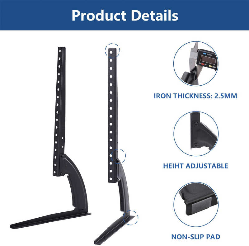 DS BS Universal Table Top TV Stand for Most 27 - 55 inch
