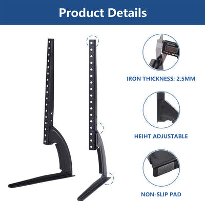DS BS Universal Table Top TV Stand for Most 27 - 55 inch