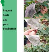 DS BS 20Pcs Fruit Protection Nylon Mesh Net Bags with Drawstring-XL