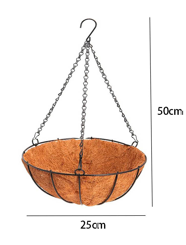 DS BS Metal Hanging Planter - Coco Liner
