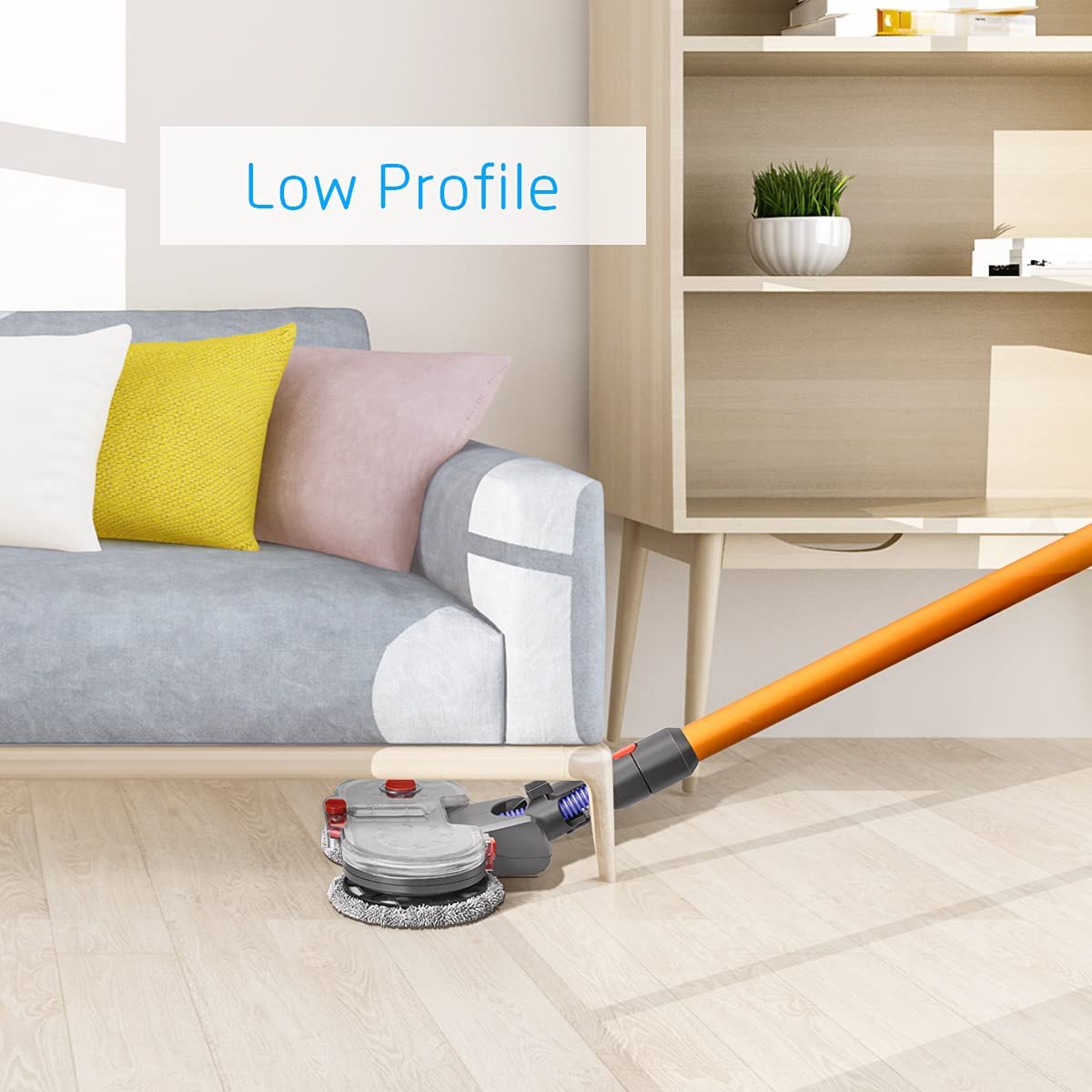 DS BS Electric Double Mop Attachment Compatible with Dyson V7 V8 V10 V11 V15