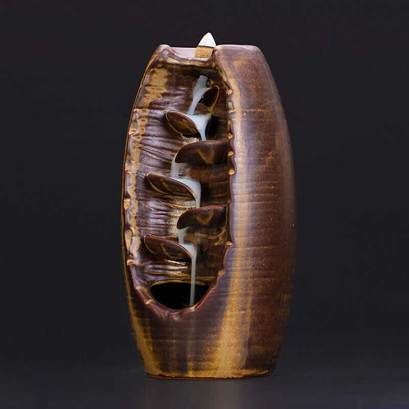 DS BS Ceramic Waterfall Backflow Incense Burner
