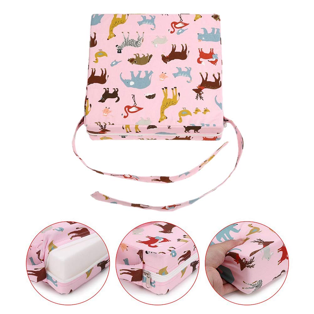 DS BS Kids Portable Dismountable Highchair Booster Cushion-Pink
