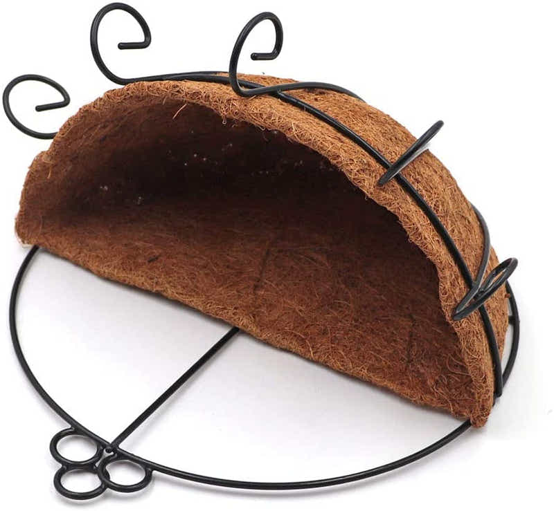 DS BS Iron Wall Hanging Half Round Planter