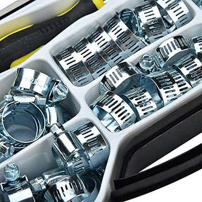 DS BS 50Pcs Hose Clamp Sets with Worm Drive
