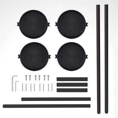 DS BS 4 Tier Steel Frame Plant Stands Flower Pots Holder-Black