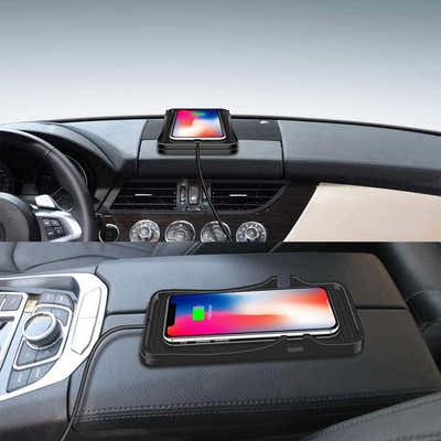 DS BS 10W Car Phone Fast Wireless Charging Pad