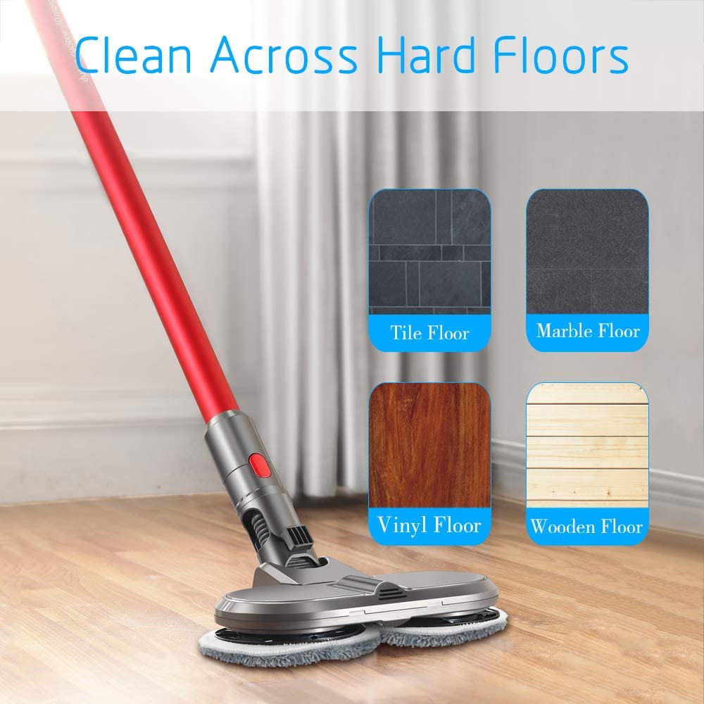 DS BS Electric Double Mop Attachment Compatible with Dyson V7 V8 V10 V11 V15
