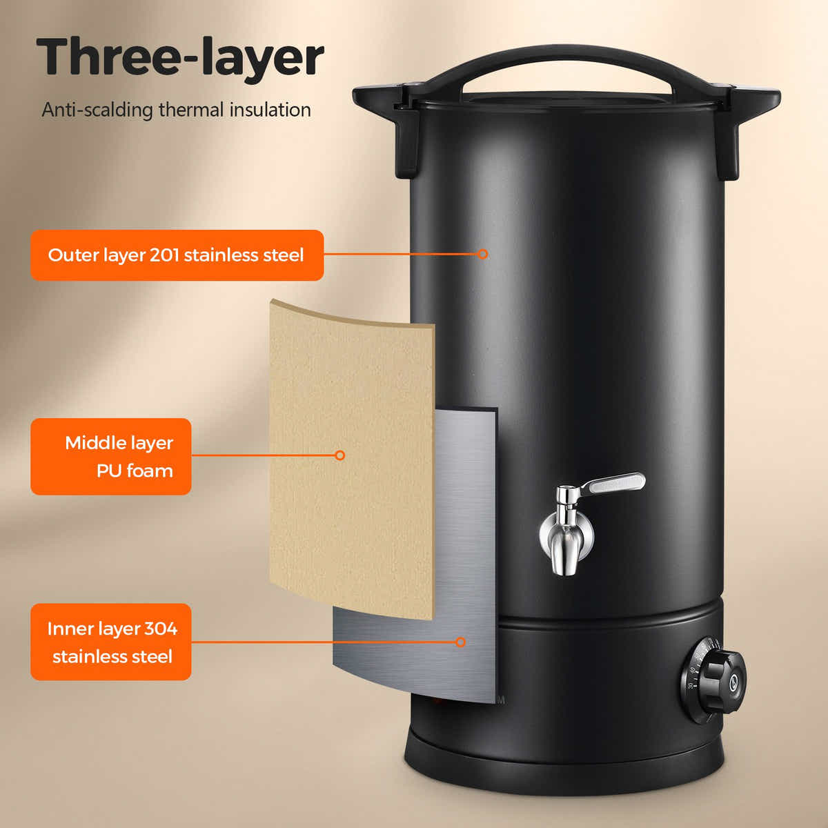 DS BD 5.7L Wax Melter Candle Making 1800W Pot Furnace Quick Pour Electric Home