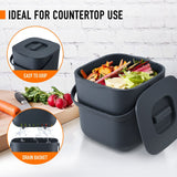 DS BD 7L Rubbish Waste Bin Trash Compost Dustbin Garbage Can Food Recycling
