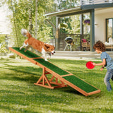 DS BD Petscene Pet Seesaw Dog Obedience Training Puppy Sports Wooden Artificial