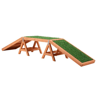 DS BD Petscene Dog Agility Ramp Puppy Obedience Training Wooden Artificial
