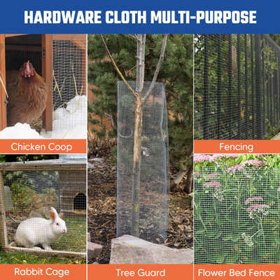DS BD Hardware Cloth Galvanised Welded Wire Mesh Fence Roll Chicken 15mx1.2m