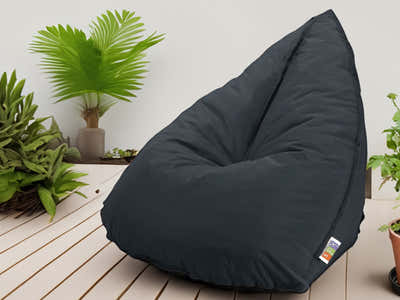 Outdoor Triangle Foam Bag Chair - Black
