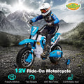 DS BD Kids Off-Road Ride-On Toy Electric 12V Battery Bike Pedal Speeds Blue