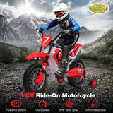 DS BD Kids Off-Road Ride-On Toy Electric 12V Battery Bike Wheel 2 Speeds Red