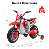 DS BD Kids Off-Road Ride-On Toy Electric 12V Battery Bike Wheel 2 Speeds Red