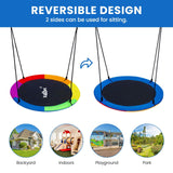 DS BD Tree Swing Chair Set Kids Hanging Round Flying Saucer Camping 2 Sides Disc