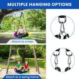 DS BD Tree Swing Chair Set Kids Hanging Round Flying Saucer Camping 2 Sides Disc