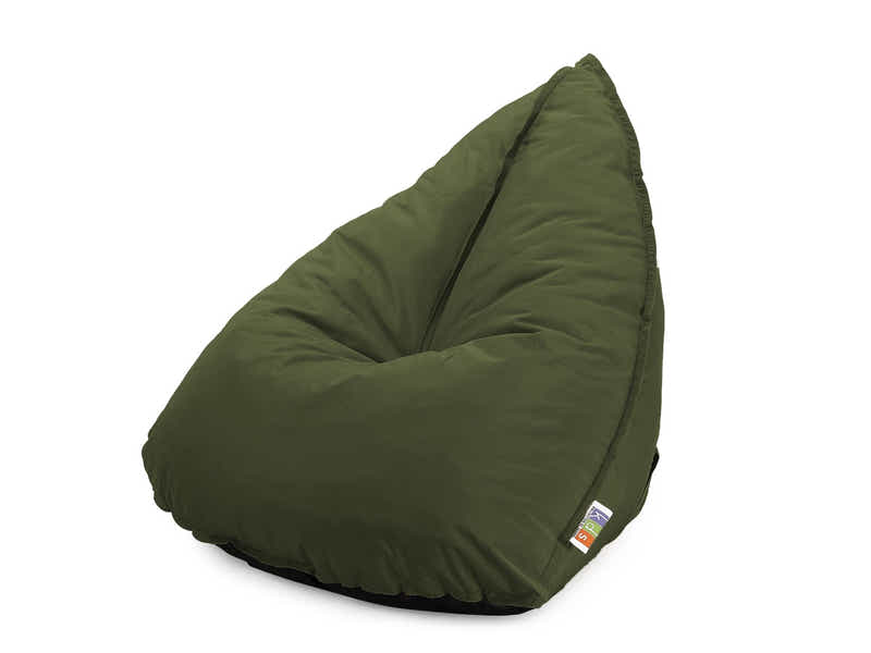 Outdoor Triangle Foam Bag Chair - Olive Green