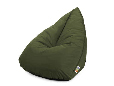 Outdoor Triangle Foam Bag Chair - Olive Green