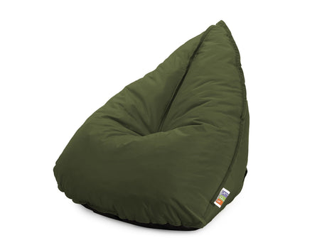 Outdoor Foam Bag Tri Shape Olive Green
