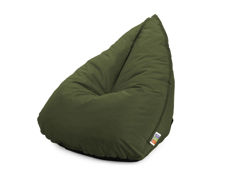 Outdoor Foam Bag Tri Shape Olive Green