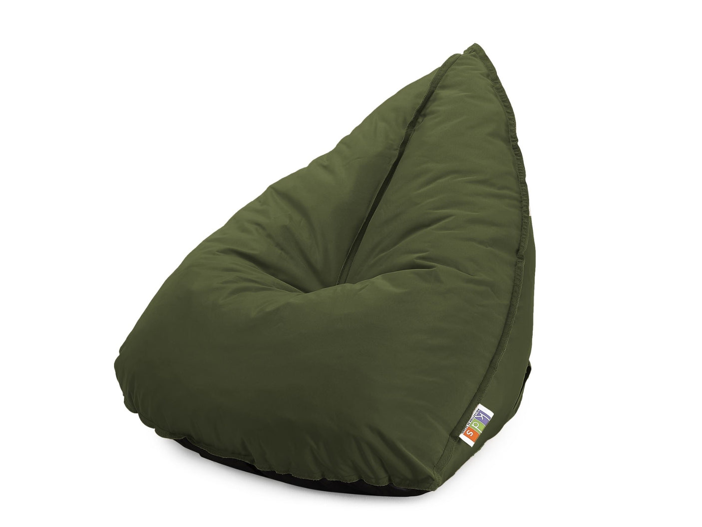 Outdoor Foam Bag Tri Shape Olive Green