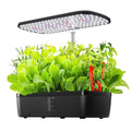 DS BD 12 Pods Hydroponics Growing Herb Kit Spectrum 20W LED Light Pump 4L Tank