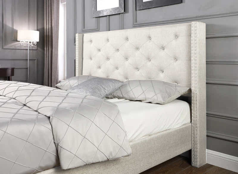 New Lisbeth Bed Frame Beige - King