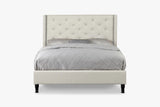 DS Lisbeth Fabric Queen Bed Frame - Beige