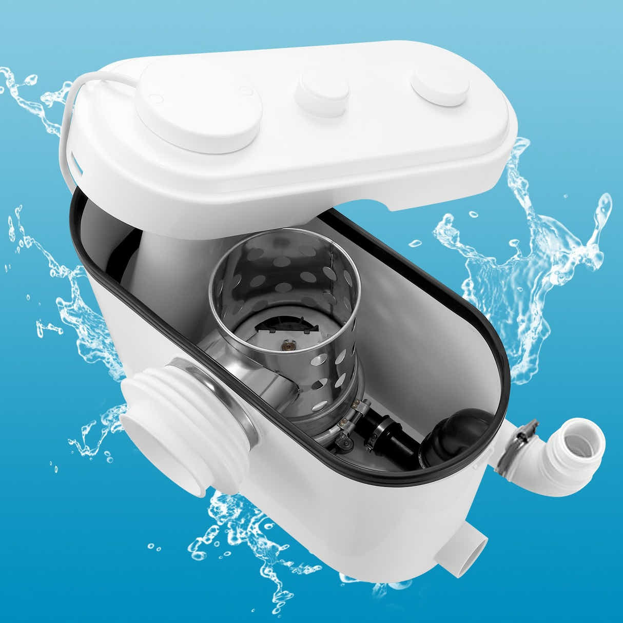 DS BD 750W Macerator Sewage Pump Automatic Waste Water Flush Marine Toilet
