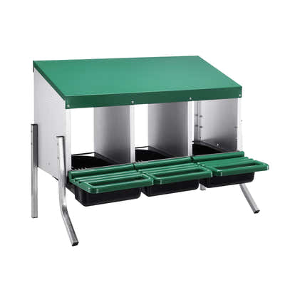 DS BD 3 Hole Chicken Nesting Roll Away Hen Laying Boxes Poultry Egg Nest Brooder