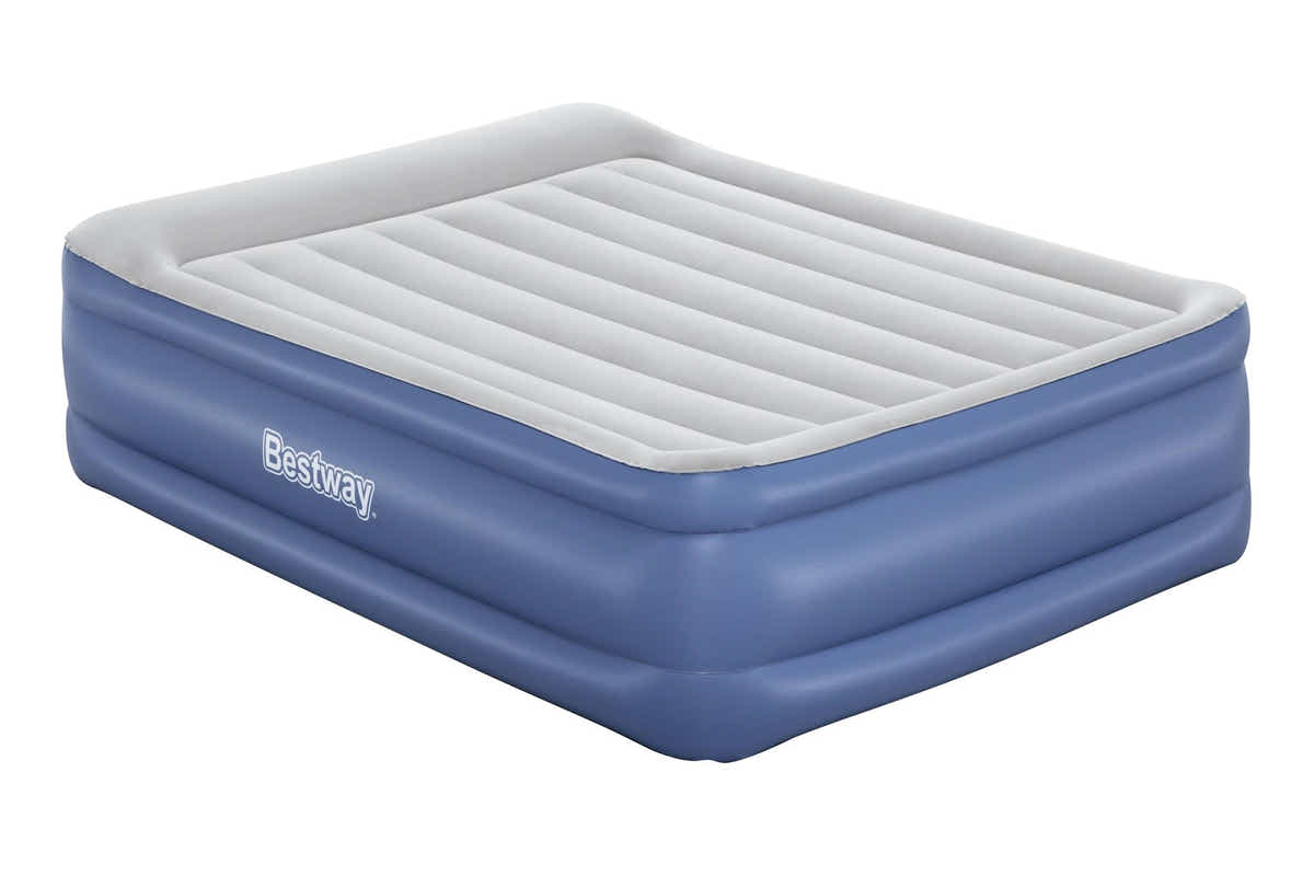 DS Bestway 2.03m x 1.52mx 56cm Tritech Air Mattress Queen Built-in AC Pump 67614