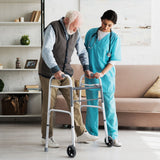DS BD 3 IN 1 Folding Walker Medical Aid Elderly Mobility Adjustable Height