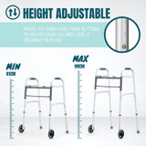 DS BD 3 IN 1 Folding Walker Medical Aid Elderly Mobility Adjustable Height