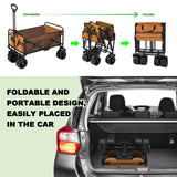 DS BD Folding Garden 150kg Trailer Cart Utility Wagon Barrow Beach Camping