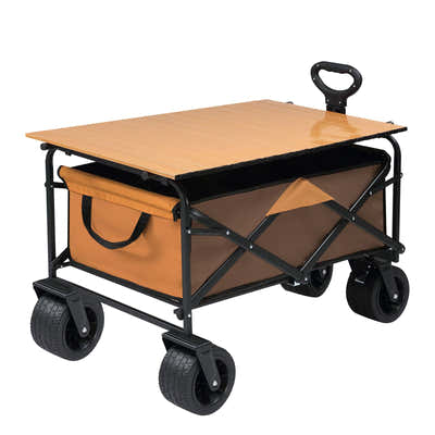 DS BD Folding Garden 150kg Trailer Cart Utility Wagon Barrow Beach Camping