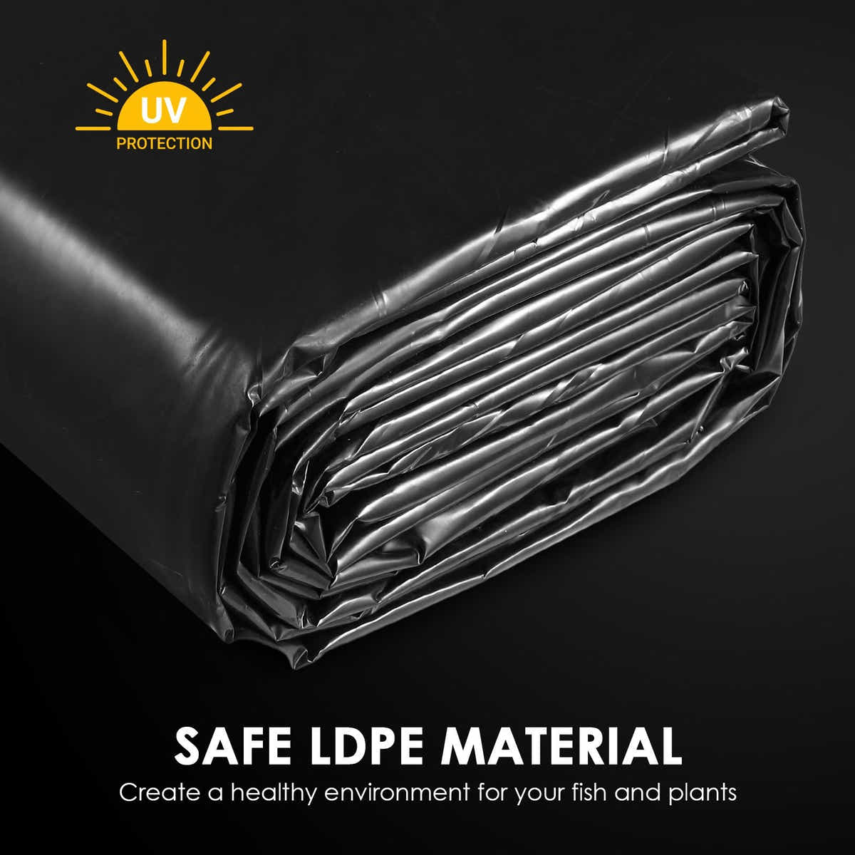 DS BD LDPE Pond Liner 6X8M Fish Waterfall Water Pad Heavy Landscaping 0.5mm